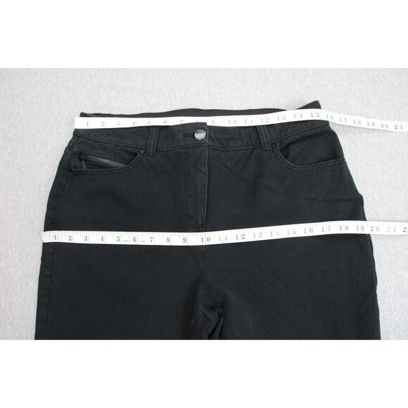 Chico's Jeans Womens Size 1 Black Stretch So Slimming Ankle Waistband High-Rise - Picture 6 of 8